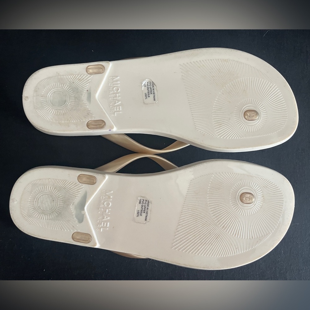 Michael Kors Gold Sandals size 10 - Picture 6 of 8
